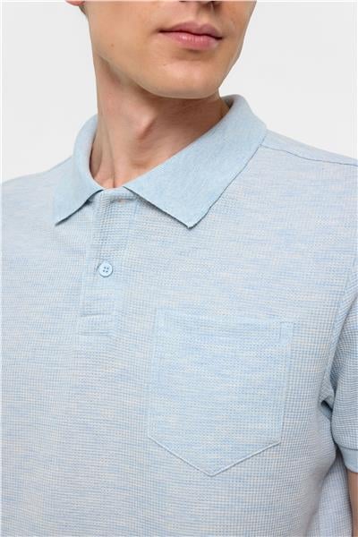 Mavi Regular Armürlü Polo Yaka Tişört