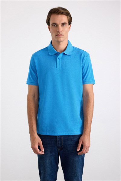 Mavi Regular Armürlü Polo Yaka Tişört