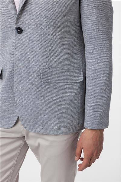 Mavi Slim Fit Düz Mono Yaka 6 Drop Ceket