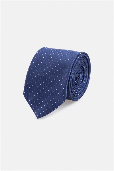 Parlament Mavi Baskılı Kravat