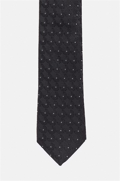 Siyah Baskılı Kravat