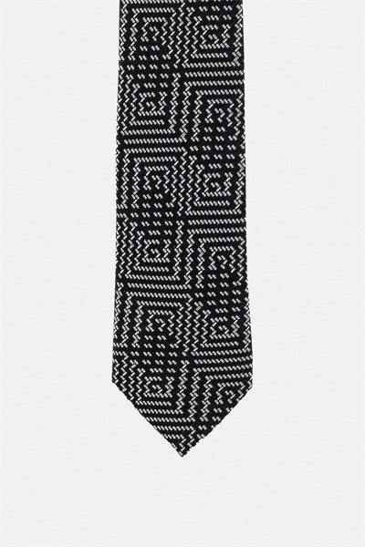 Siyah Baskılı Kravat