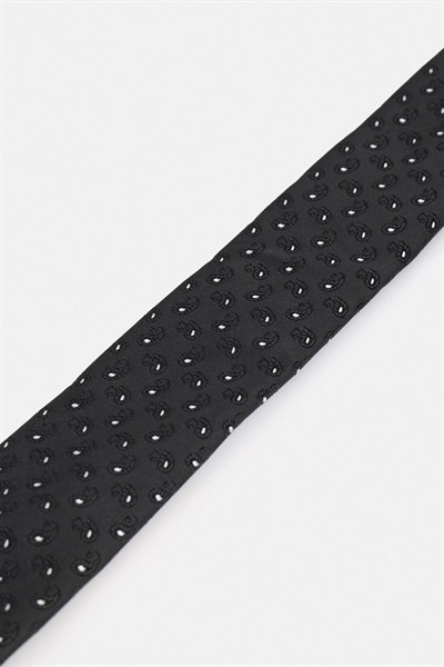 Siyah Baskılı Kravat