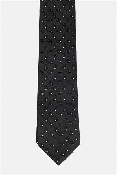 Siyah Baskılı Kravat