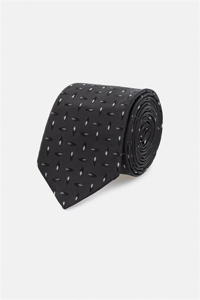 Siyah Baskılı Kravat