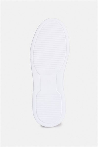 Siyah Gerçek Deri Bağcıklı Sneakers