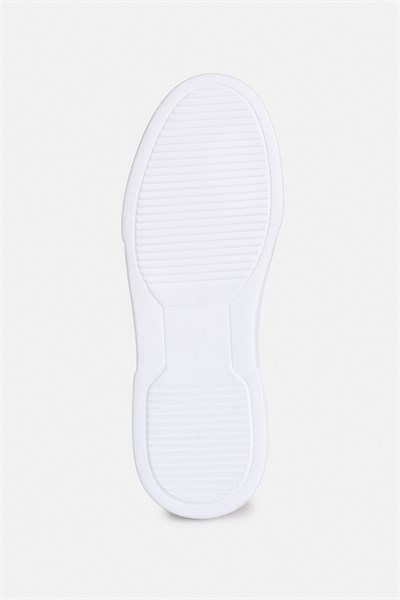 Siyah Gerçek Deri Bağcıklı Sneakers