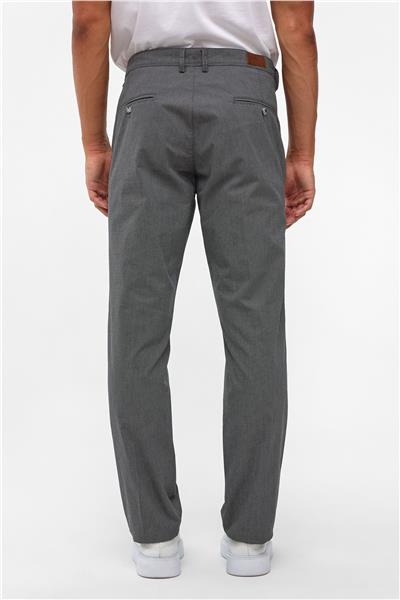 Siyah Regular Armürlü Pantolon