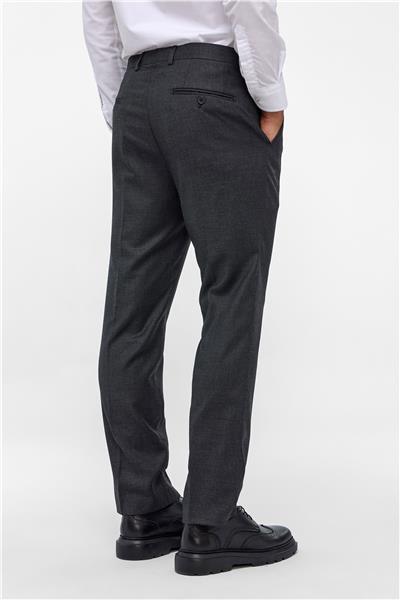 Siyah Regular Armürlü Pantolon