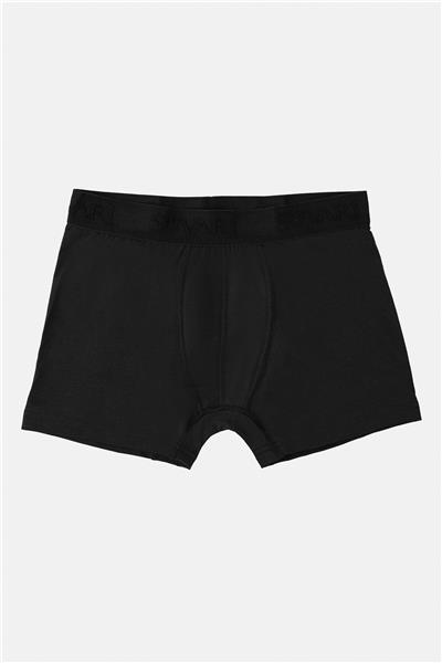 Siyah Regular Düz Boxer