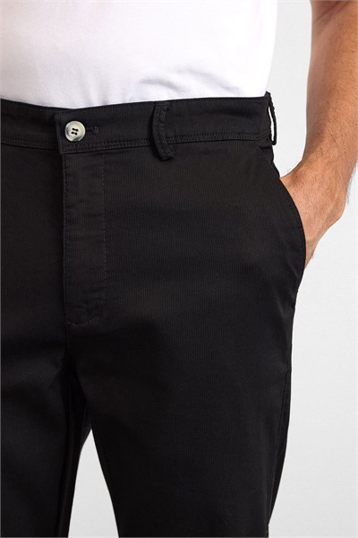 Siyah Regular Casual Pantolon