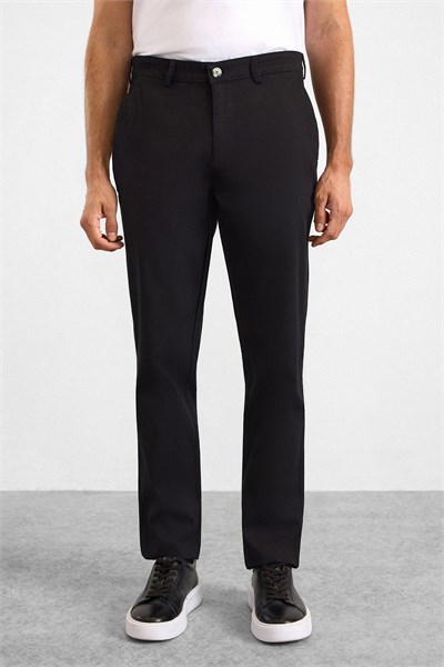 Siyah Regular Casual Pantolon