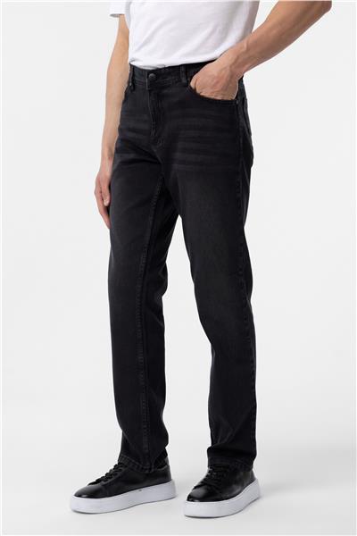 Siyah Regular Denim Pantolon