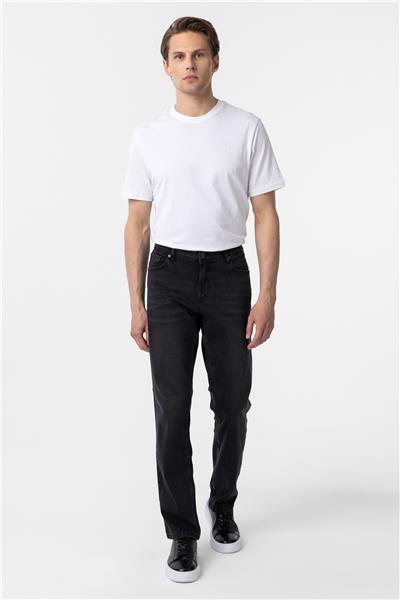 Siyah Regular Denim Pantolon