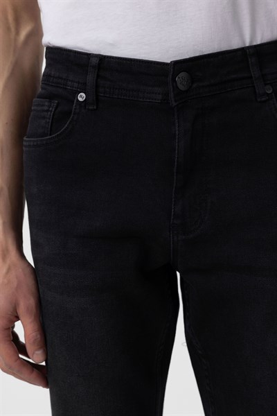 Siyah Regular Denim Pantolon
