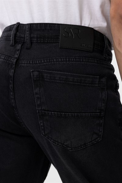 Siyah Regular Denim Pantolon