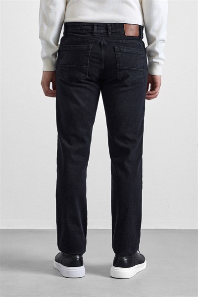 Siyah Regular Denim Pantolon