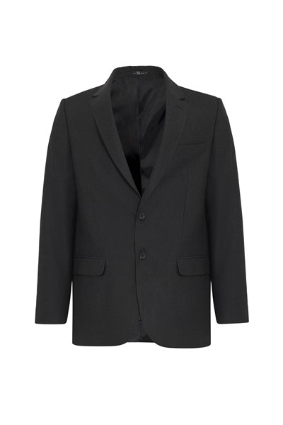 Siyah Regular Desenli Mono Yaka 4 Drop Klasik Takım Elbise