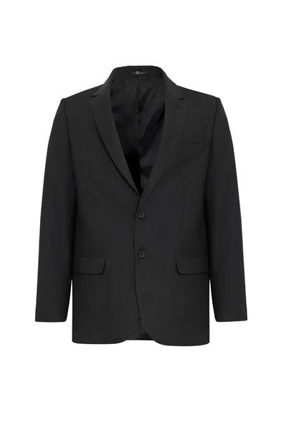 Siyah Regular Desenli Mono Yaka 4 Drop Klasik Takım Elbise