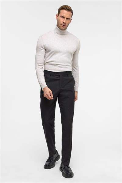 Siyah Regular Desenli Pantolon