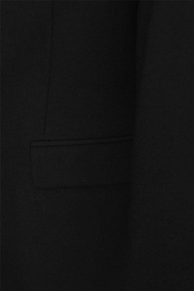 Siyah Regular Düz Mono Yaka 6 Drop Klasik Takım Elbise