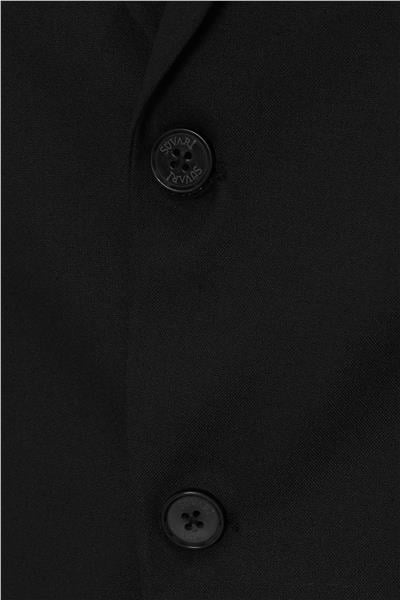 Siyah Regular Düz Mono Yaka 6 Drop Klasik Takım Elbise