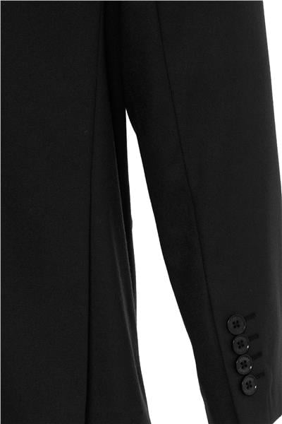 Siyah Regular Düz Mono Yaka 6 Drop Klasik Takım Elbise