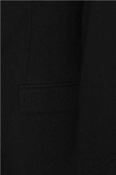 Siyah Regular Düz Mono Yaka 6 Drop Klasik Takım Elbise