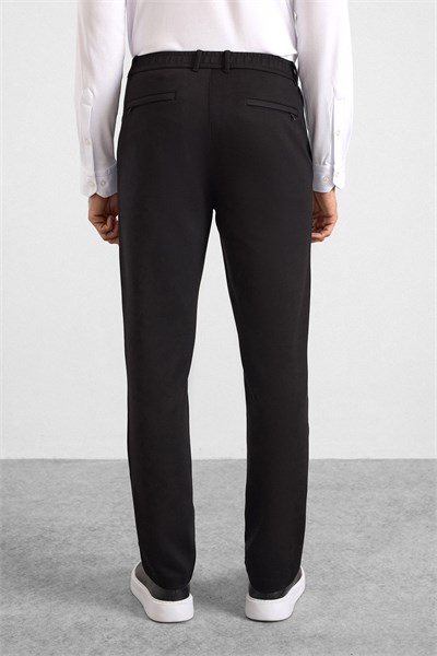 Siyah Regular Jogger Pantolon
