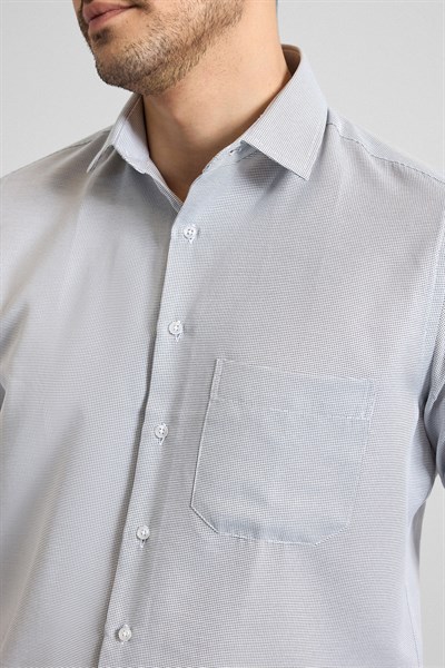 Siyah Regular Klasik Yaka Casual Gömlek