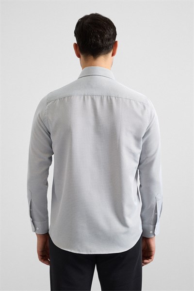 Siyah Regular Klasik Yaka Casual Gömlek