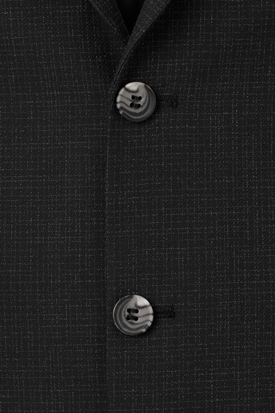 Siyah Regular Sivri Yaka 4 Drop Takım Elbise