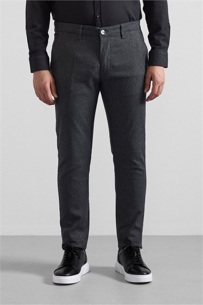 Siyah Slim Casual Pantolon