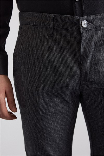 Siyah Slim Casual Pantolon