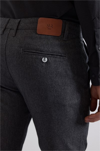 Siyah Slim Casual Pantolon