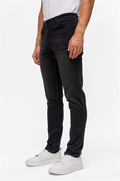 Siyah Slim Denim Pantolon