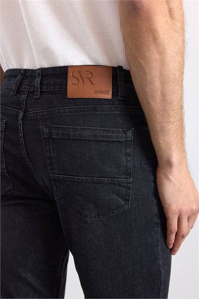 Siyah Slim Denim Pantolon