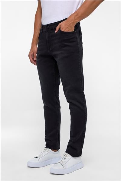 Siyah Slim Denim Pantolon