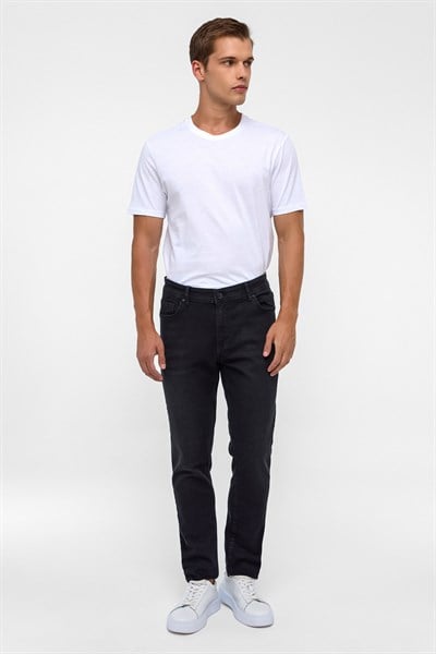 Siyah Slim Denim Pantolon