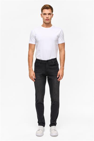 Siyah Slim Denim Pantolon