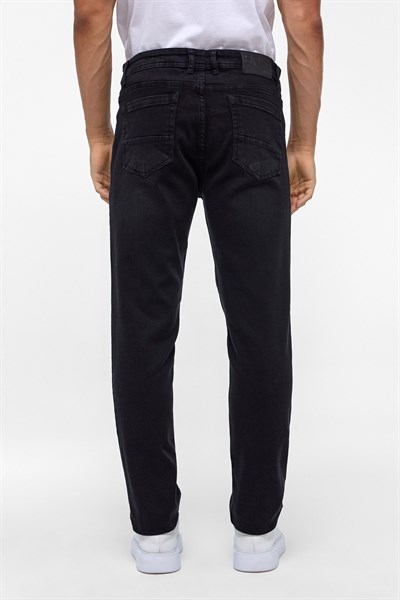 Siyah Slim Denim Pantolon
