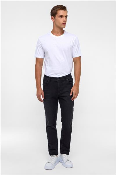 Siyah Slim Denim Pantolon