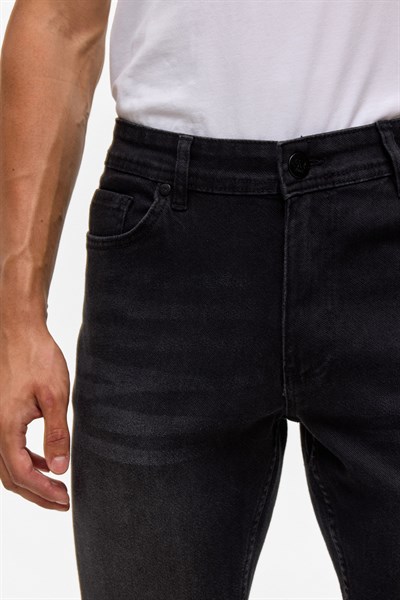 Siyah Slim Denim Pantolon