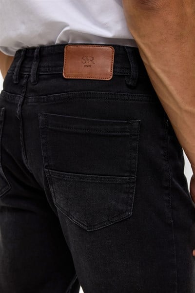 Siyah Slim Denim Pantolon