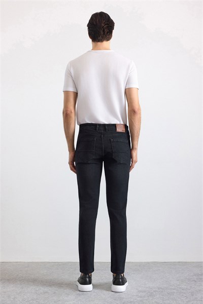 Siyah Slim Denim Pantolon