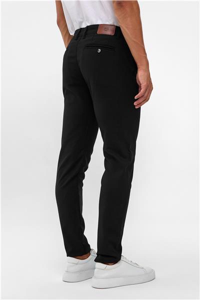 Siyah Slim Desenli Pantolon