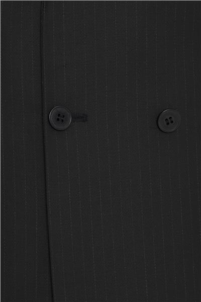 Siyah Slim Fit Desenli Sivri Yaka 6 Drop Klasik Takım Elbise