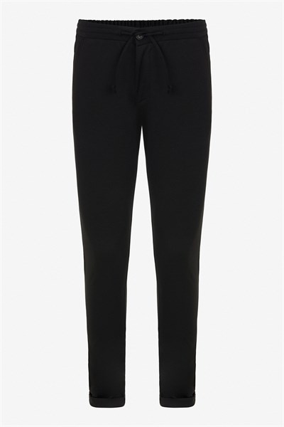 Siyah Slim Düz Jogger Pantolon