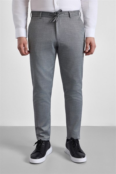 Siyah Slim Düz Jogger Pantolon