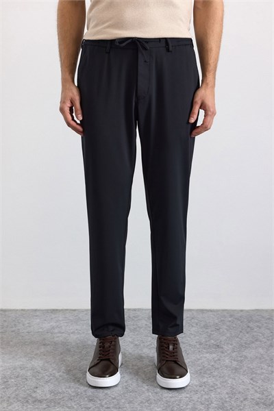 Siyah Slim Düz Jogger Pantolon